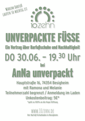 Barfuss Schuhe AnnaUnverpackt