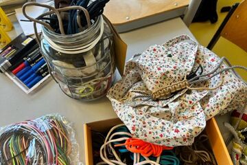 Schnürsenkel Upcycling Materialien