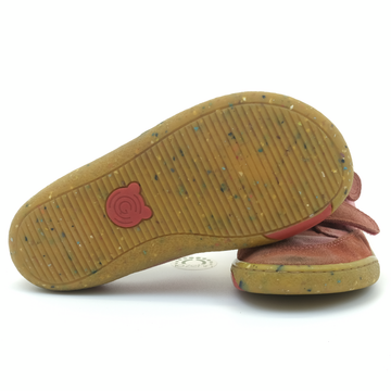 pinke Kinderhalbschuhe: Sohle und von vorne